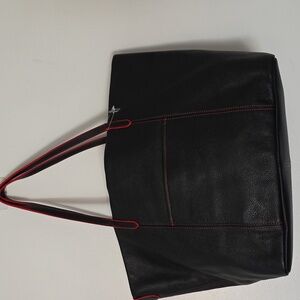 Aimee Kestenberg Black Leather Tote Bag